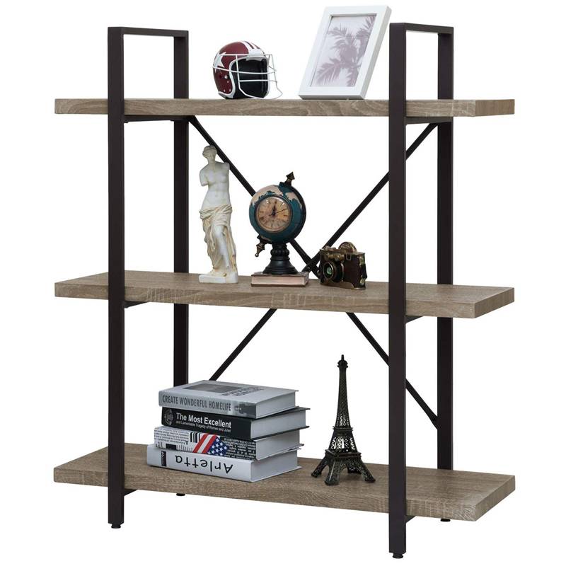 3-storey metal frame bookcase